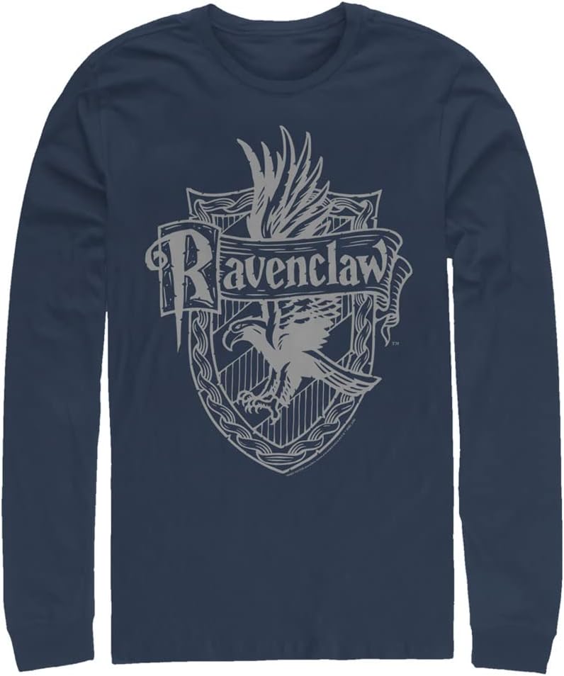 Sorcerer S Stone Ravenclaw Crest Men Tops Long Sleeve Tee Shirt T Shirt Minimal Style