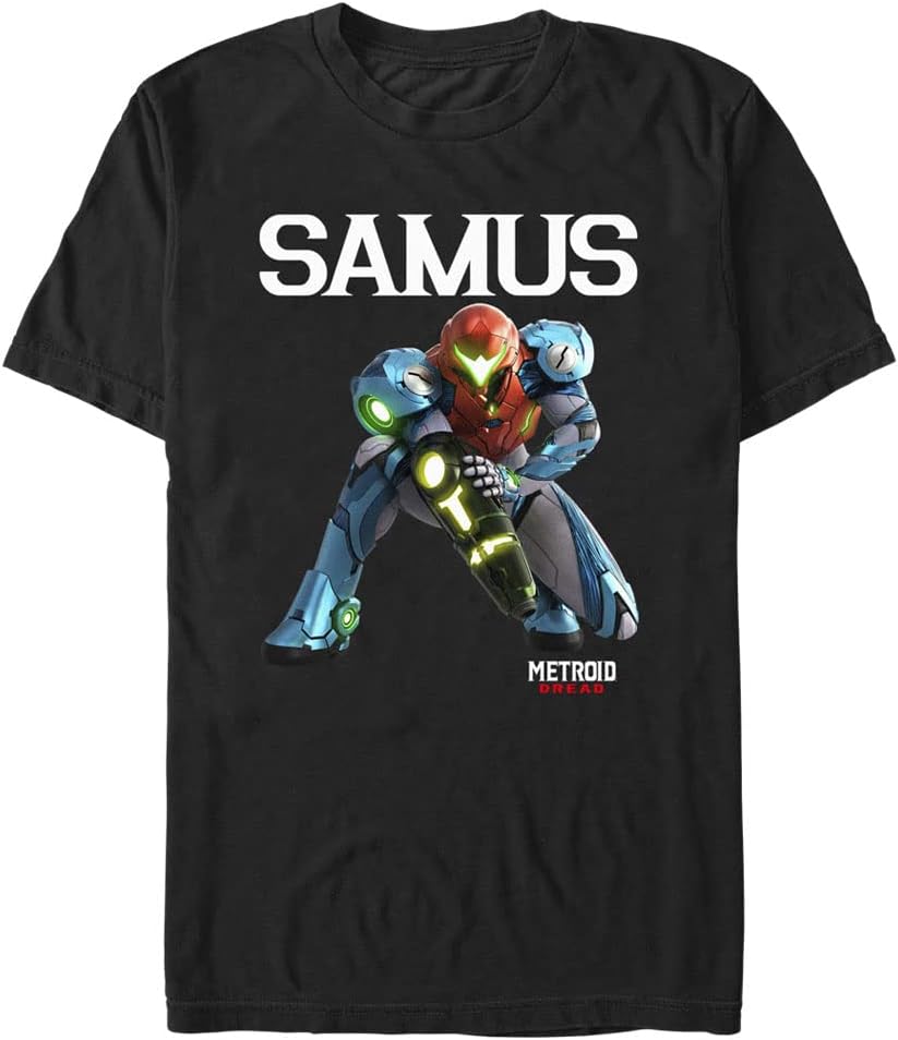Samus Metroid Men S Tall Tops Short Sleeve Tee Shirt Black T Shirt Gift Ready