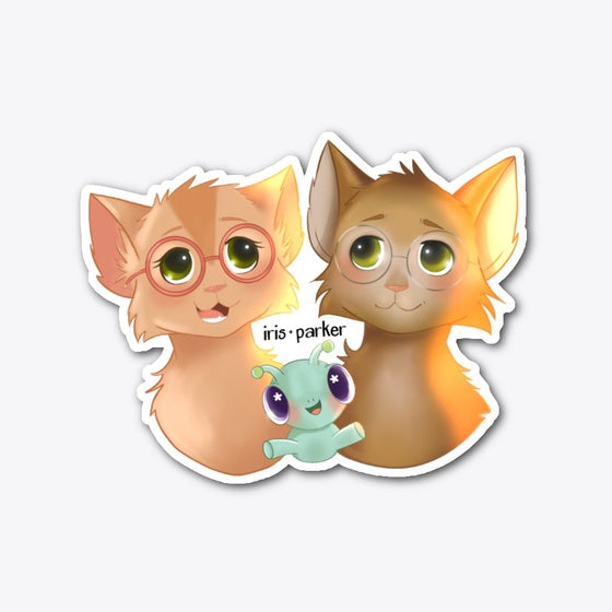 Iris and Parker Sticker | Premium Unisex T-Shirt, Trending Graphic Tee