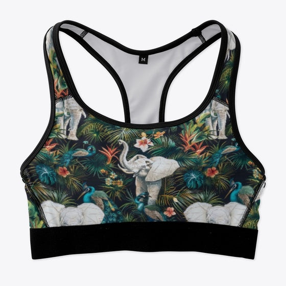 Jungle Funky Sports Bra | Premium Unisex T-Shirt, Trending Graphic Tee