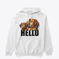 Dachshunds - Hello | Premium Unisex T-Shirt, Trending Graphic Tee