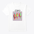 Fawn Parrots White | Premium Unisex T-Shirt, Trending Graphic Tee