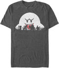 Halloween Silhouttes Men S Tall Tops Short Sleeve Tee Shirt Charcoal Heather T Shirt Clean Design