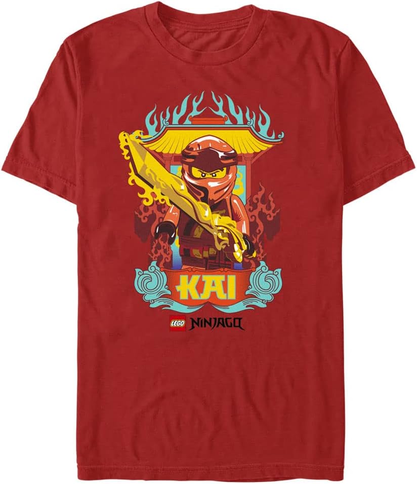 Fifth Sun Lego Ninjago Kai Badge Young Men S Short Sleeve Tee Shirt T Shirt Premium Print