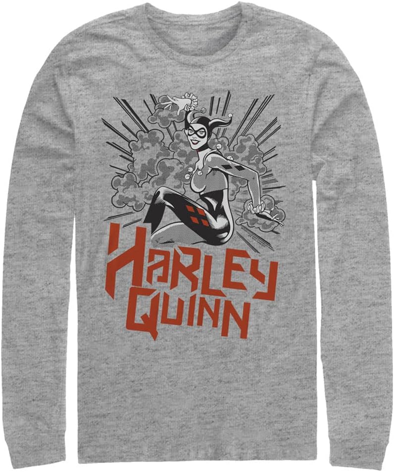 Bros Batman Harley Quinn Tone Men S Tops Long Sleeve Tee Shirt T Shirt US Trend