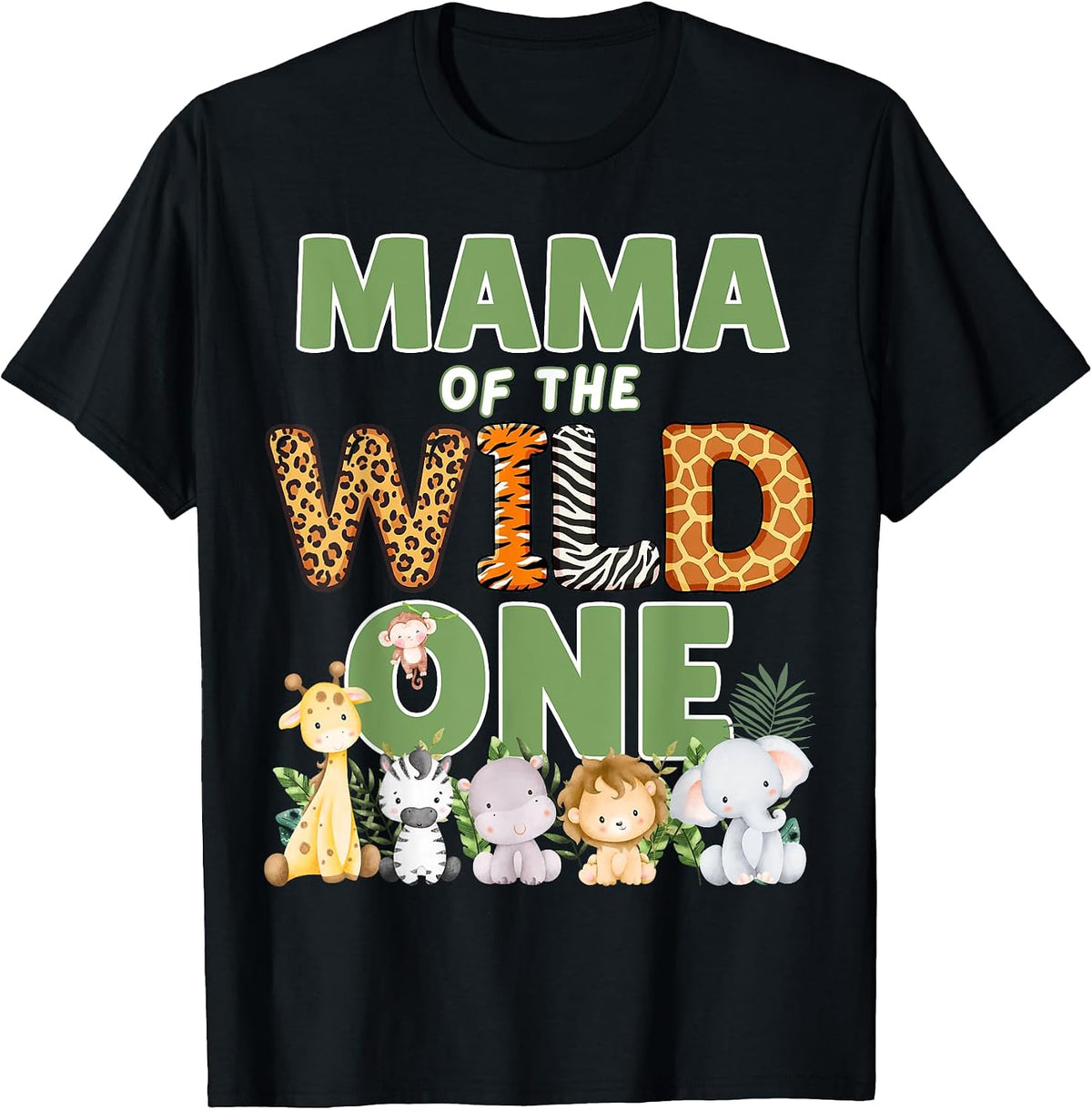 Wild One Mama 1st Birthday Safari Family Matching Shirt 51