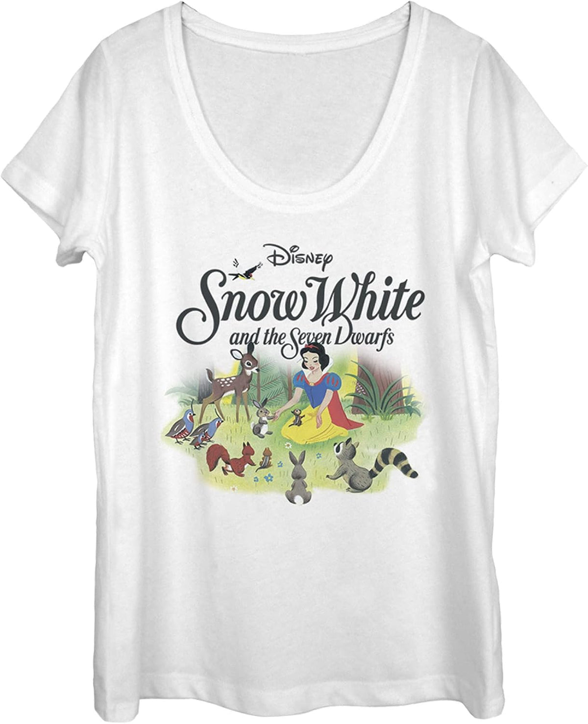 Princesses Snow Forest Friends Women S Short Sleeve Tee Shirt T Shirt Everyday Wear