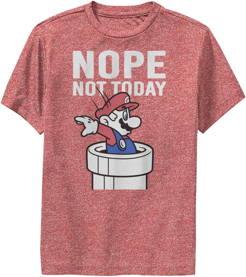 Kids Nope Not Today Boys Short Sleeve Tee Shirt T Shirt Premium Print