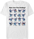 Big Tall Lilo Stitch Moods Men S Tops Short Sleeve Tee Shirt T Shirt US Trend