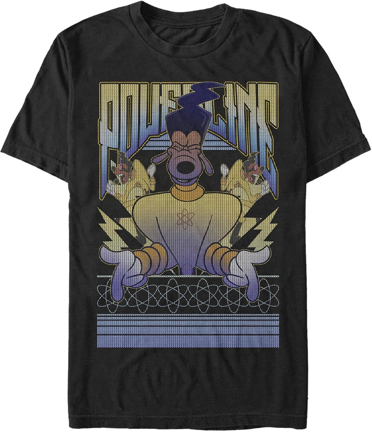 Big Tall Goofy Movie Powerline Sweater Men S Tops Short Sleeve Tee Shirt Black 3x Large Sweater Everyday Wear
