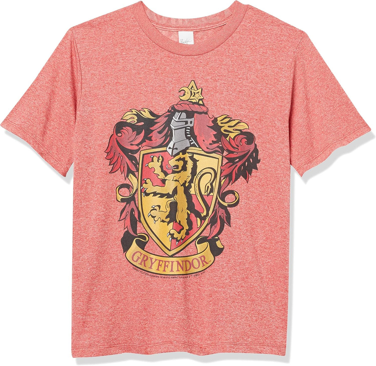 Kid S Gryffindor House Crest T Shirt Red Heather Large T Shirt Gift Ready