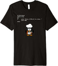 BBQ Barbecue Tux Bow Linux Geek Nerd Penguin T Shirt Premium