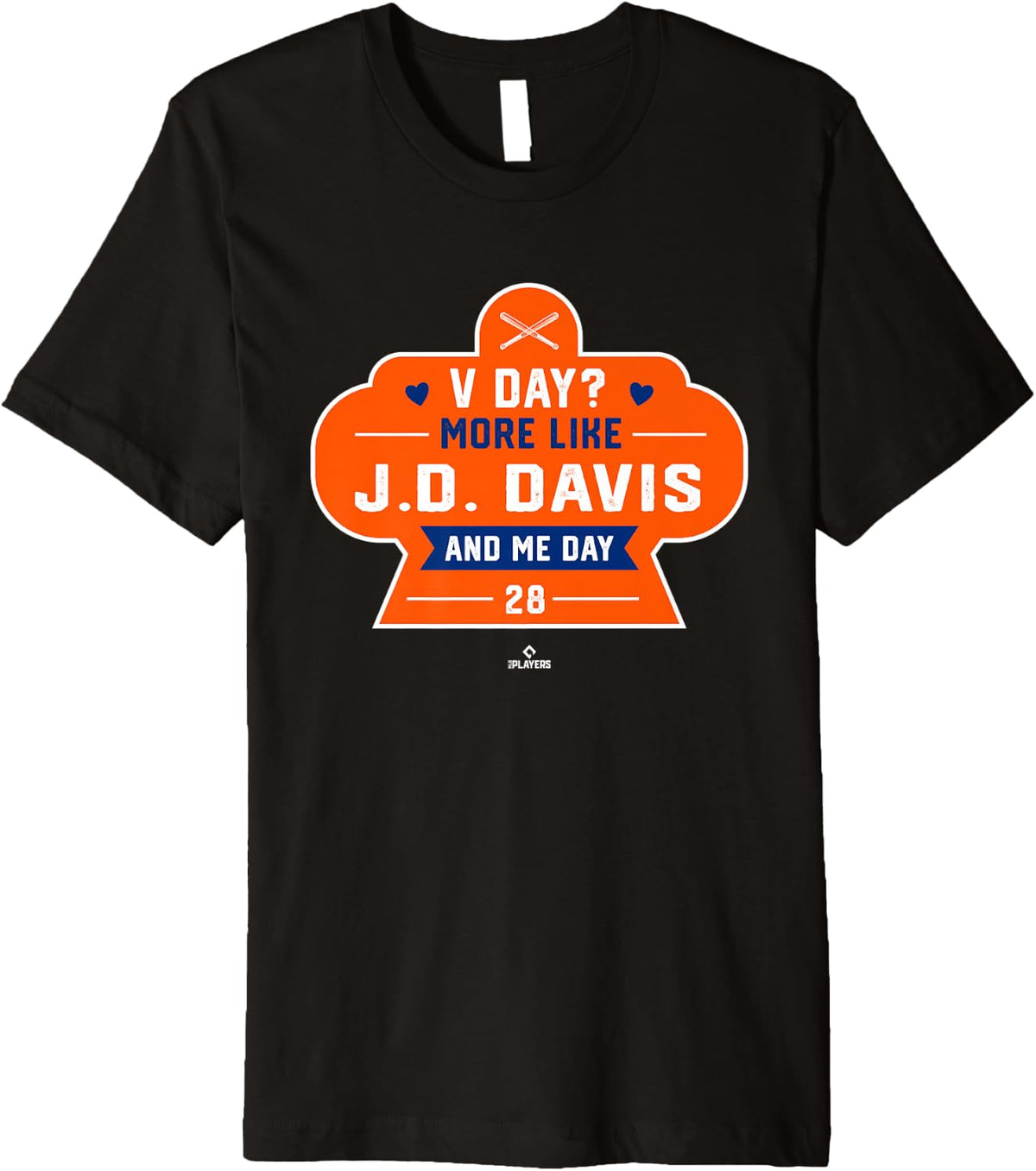 More Like JD Davis and Me Valentines Day Baseball Fan Premium