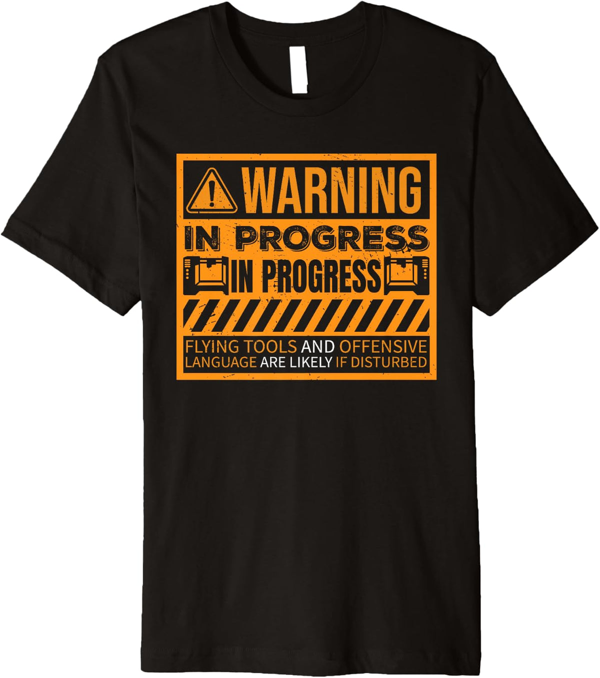 Warning 3d Printing In Progress Printer Premium Apparel Everyday Wear 6