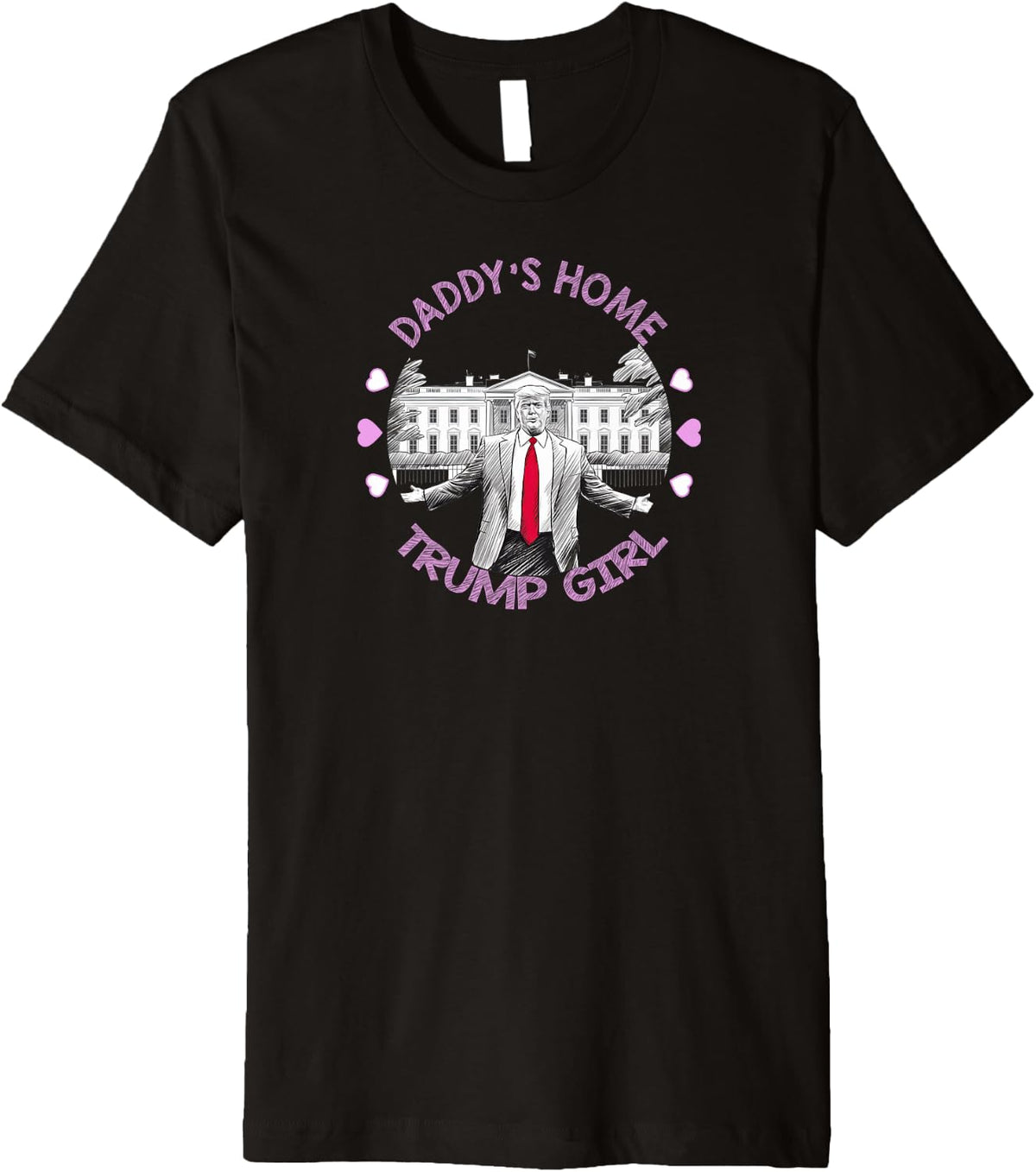 Trump Girl 2025 2024 Daddys Home Funny Pink 5