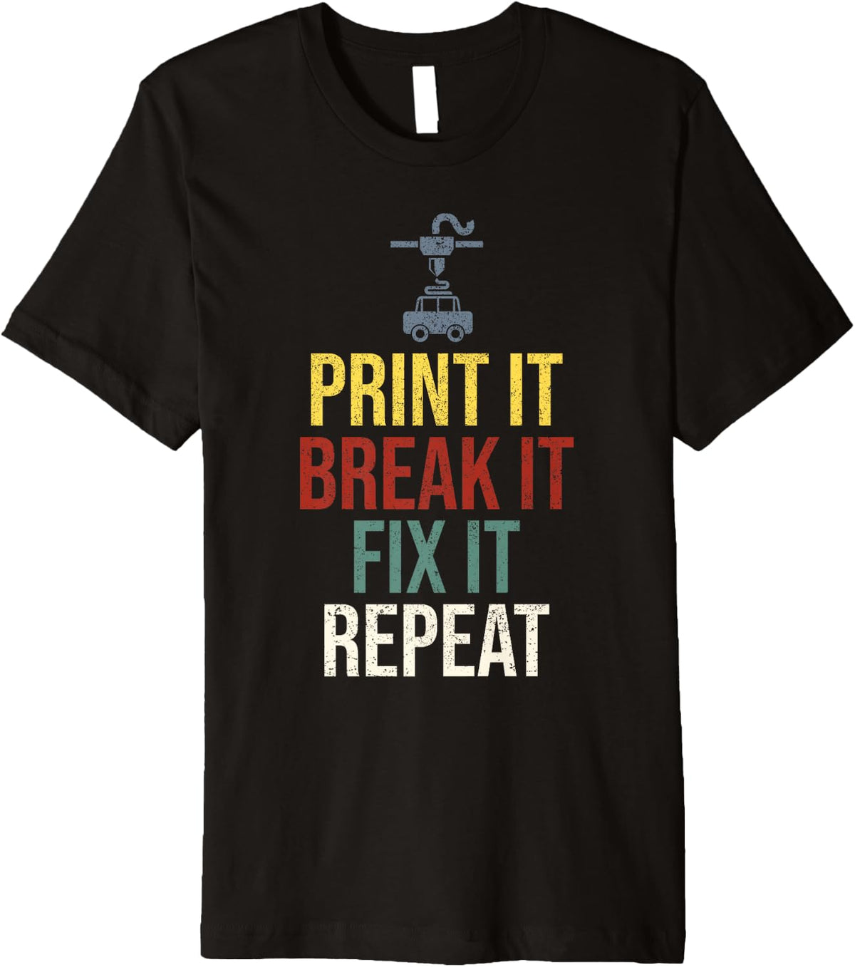 3d Printer Printing Funny Premium Apparel Minimal Style 2