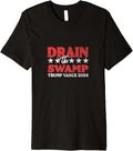 Drain The Swamp Trump Vance 2024 Cute Vintage Woman Premium