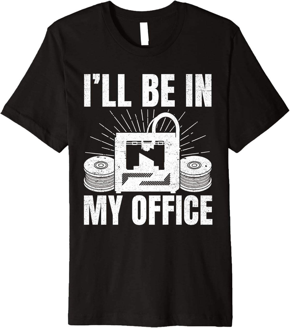 I Ll Be In My Office 3d Printing Men Funny Premium Apparel Clean Design