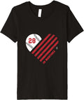 JD Martinez Baseball Striped Heart Gameday Premium