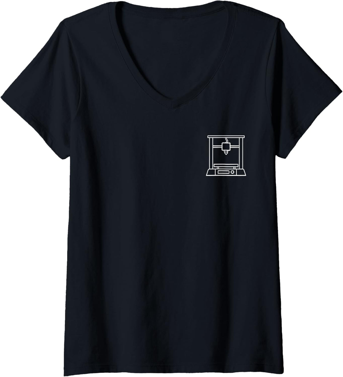 Printcraft Masterpiece 3d Printer Artistry Top V Neck Apparel Minimal Style