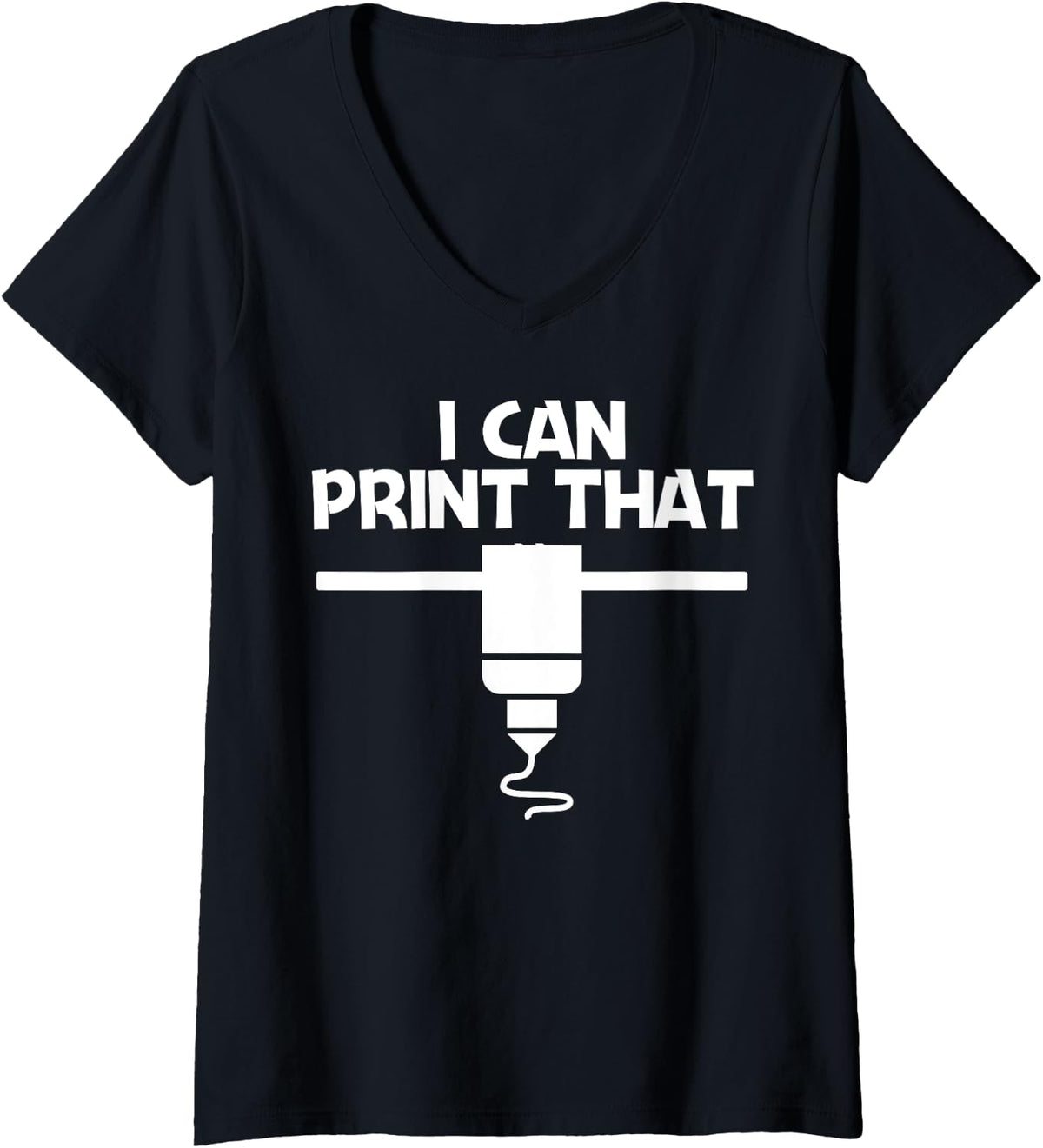 Womens Funny 3d Printing Designs Men Women Printer Enthusiasts V Neck Apparel Premium Print 3