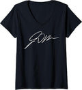 Womens VP JD Vance Signature For 48th US President 4th of July 2028 V Neck