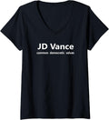 Womens JD Vance common democratic values V Neck