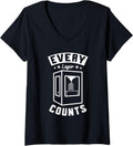 Womens Every Layer Counts 3d Printer Owner Printing Lover V Neck Apparel Minimal Style