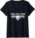 Womens Cool 3d Printing For Men Women Printer Lovers Print Geeks V Neck Apparel Everyday Wear 2