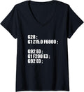 Womens 3d Printer G28 Start Code In Gcode Programming Language V Neck Apparel Gift Ready
