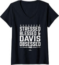 Womens Davis Obsessed JD Baseball Player MLBPA Fan V Neck