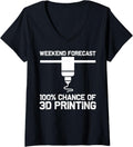 Womens Funny 3d Printing Designs Men Women Printer Enthusiasts V Neck Apparel US Trend