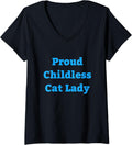 Womens Proud Childless Cat Lady JD Vance 2024 Funny Quote Sarcastic V 3