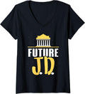 Future Jd Graduate Student Lawyer Study Law School V Neck