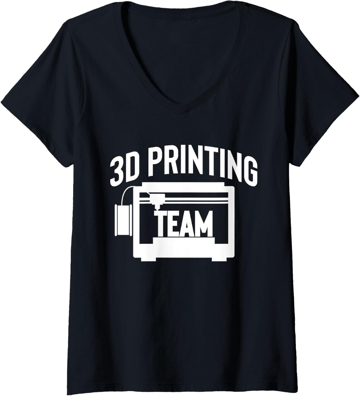 Womens 3d Printing Team Printer V Neck Apparel Premium Print 2