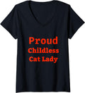 Womens Proud Childless Cat Lady JD Vance 2024 Funny Quote Sarcastic V 5