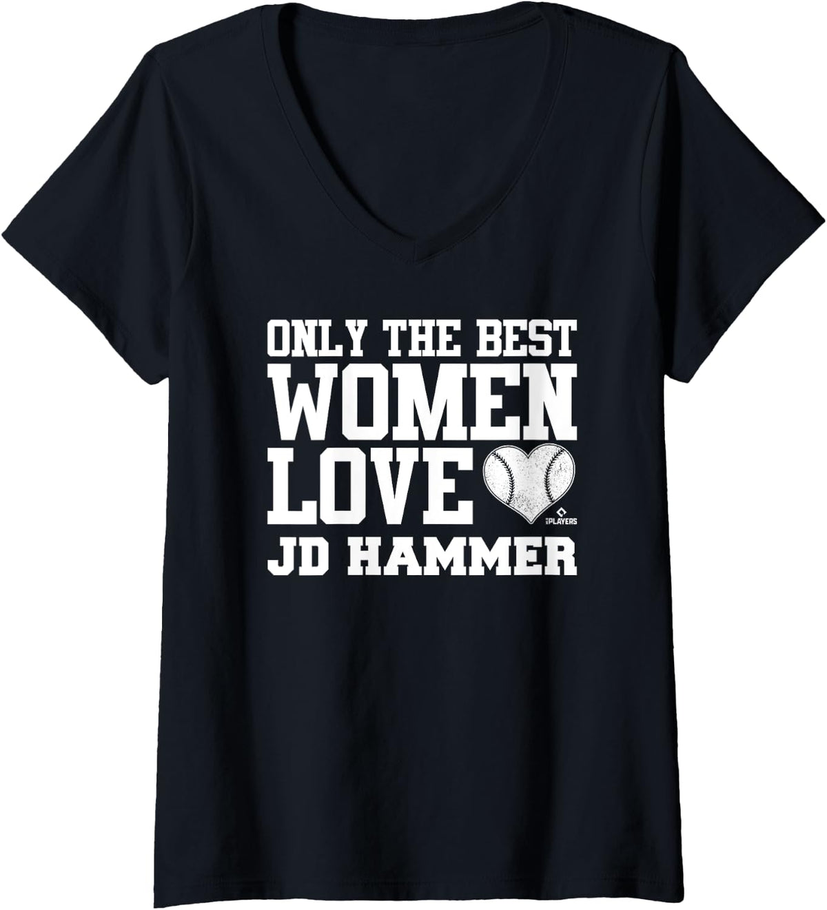 Womens Best Women Love JD Hammer Prospect Baseball Fan Gear V Neck