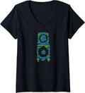 Womens 3d Printer Hot End Word Cloud Design V Neck Apparel Minimal Style