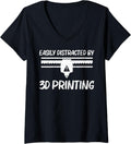 Womens Cool 3d Printing For Men Women Printer Lovers Print Geeks V Neck Apparel Clean Design 4