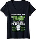 Womens 3d Printer Tech Digital Custom Design Printing Machine V Neck Apparel Gift Ready