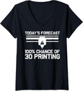 Womens Cool 3d Printing For Men Women Printer Lovers Print Geeks V Neck Apparel Everyday Wear