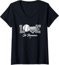 Womens Love My Player JD Hammer Prospect Baseball Fan Gear V Neck