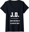 Womens J D Juris Doctorate 2025 New Lawyers Attorneys V Neck