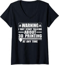 Womens Funny 3d Printer Art For Men Women Printing Worker Lover V Neck Apparel Minimal Style 2