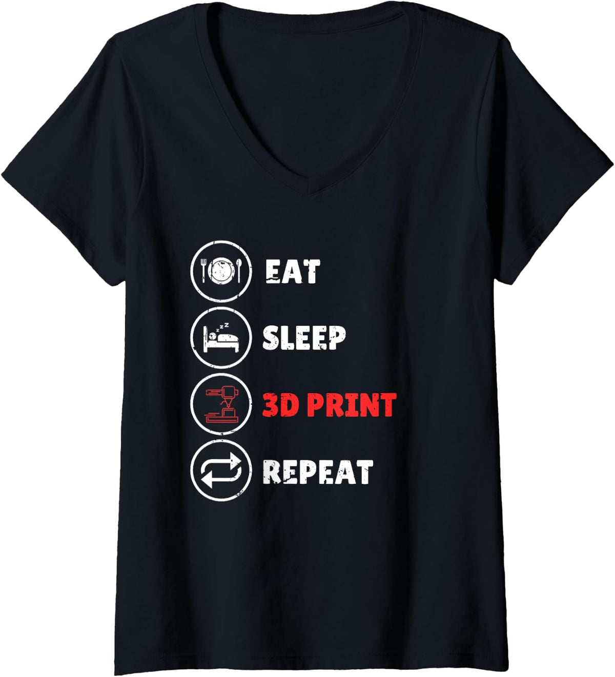 Womens 3d Printing For Men Women Printer Lovers Print Geeks V Neck Apparel Premium Print 2