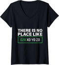 Womens Nerd There Is No Place Like G 28 X0 Y0 Z0 Funny Gcode V Neck Apparel Everyday Wear