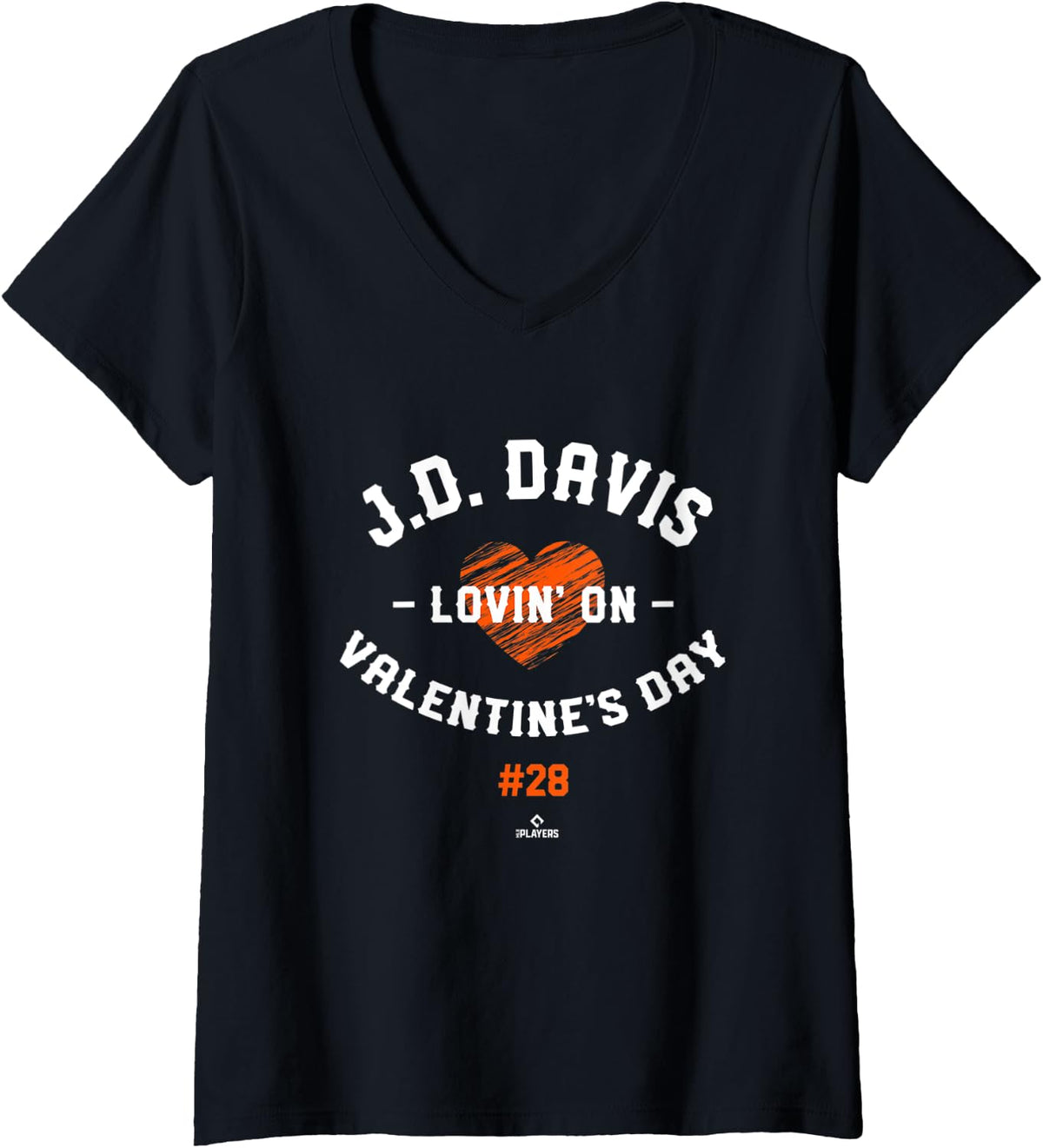 Womens JD Davis Lovin On Valentine s Day New York Baseball Player V 3