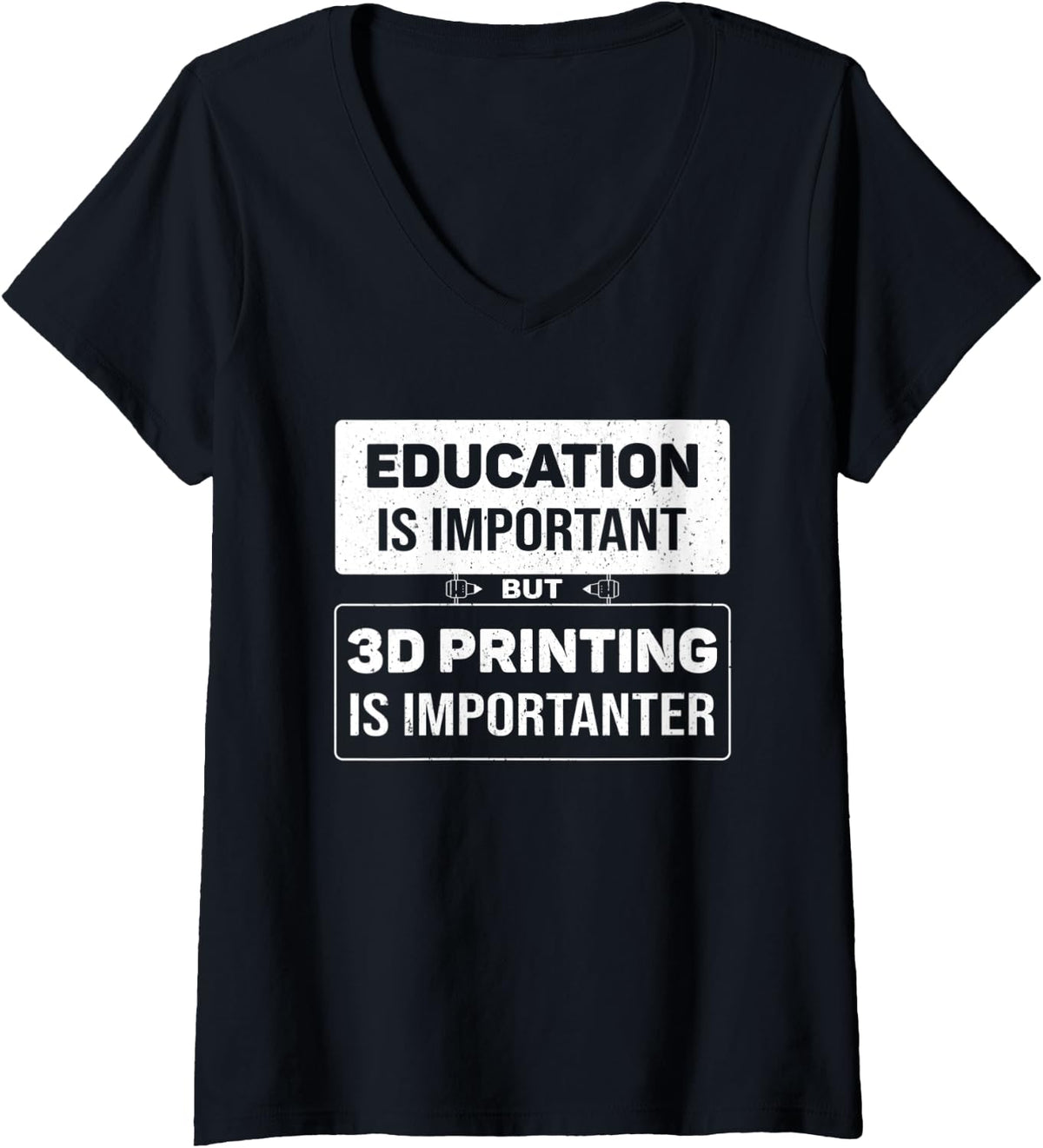 Womens 3d Printing Education Important Printer V Neck Apparel US Trend