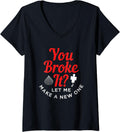 Womens 3d Printer Design For Printing Enthusiasts V Neck Apparel US Trend