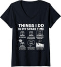 Womens Things I Do In My Spare Time 3d Printing Printer Lover V Neck Apparel Minimal Style